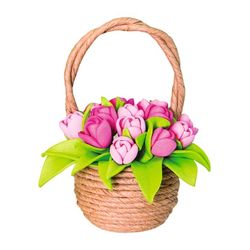 Set for creativity "Tulips in a basket"