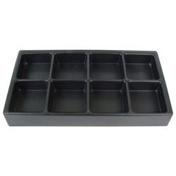 Cash drawer М9 for receiving and issuing money, 340x180x45 mm, 8 slots for coins