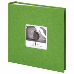Photo album BRAUBERG "Lime" for 200 photos 10x15 cm, fabric, green