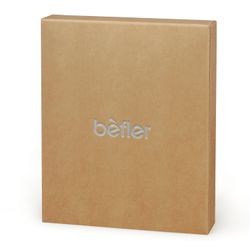 Clip BEFLER "Grade", natural leather, embossed, 120х86 mm, blue