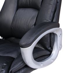 Office chair BRABIX "Grand EX-500", genuine leather, black