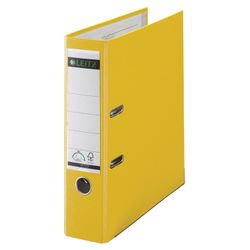 Folder-Registrar LEITZ, the mechanism 180°, coating plastic, 80 mm, yellow