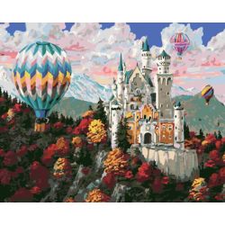 Опт-картина / Tranh theo số 40x50 Lâu đài đẹp như tranh vẽ