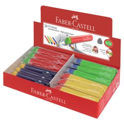 Eraser large FABER-CASTELL "Tri", 83х12,6 x 12,3 mm, color assorted, triangular, synthetic rubber, plastic holder