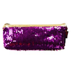 Сималенд / Pencil case for school with a zipper "Sequins"
