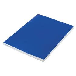 STAFF / Notebook bumvinyl, A5, 96 l., Staple, offset No. 1, cage, with borders, BLUE / 10 pcs.