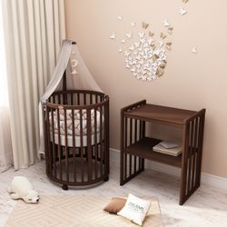 Dreams Store / Round transforming bed 8in1 Dreams Premium Wenge