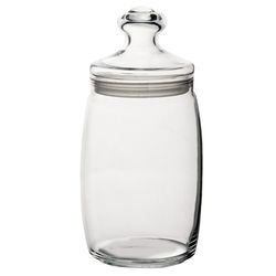 PASABAHCE / Jars with lids for bulk products Cesni, volume 1100 ml, glass, SET 2 pcs.