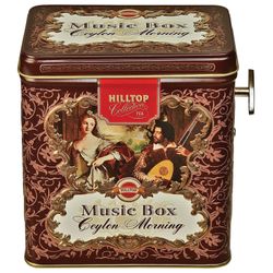 HILLTOP / Tea "Ceylon Morning" black leaf, 100 g and music box