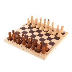 GamesDealer / Gewachstes Alltagsschach komplett mit Brett (ohne Kleben) (Orlov)