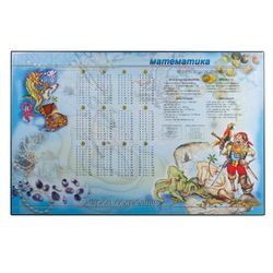 Mat-lined Board for writing (590х380 mm), with mathematical rules, DPS