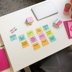 POST-IT / 自粘块（贴纸）原版“霓虹绿”76x76 毫米，450 张，各种