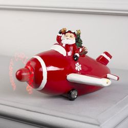 Luazon Lighting / Illuminated figure "New Year's plane with Santa Claus"