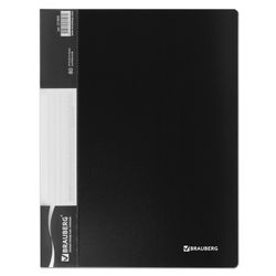 Folder 80 liners BRAUBERG standard, black, 0.9 mm