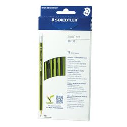 My pencil STAEDTLER (Germany), 1 PC., "Noris Ecology", HB, with eraser, sharpened