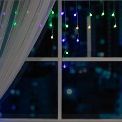 Luazon Lighting / Garland "Fringe" with attachments "Balls"