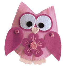 Colored felt for creativity, A4, TREASURE ISLAND, 5 sheets, 5 colors, 2 mm thick, shades of pink