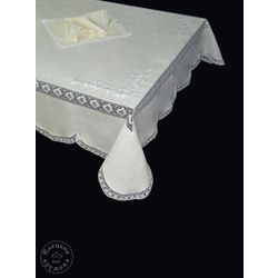 Елецкие кружева / Yelets lace / Table set "Tablecloth and napkins"