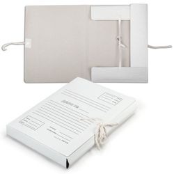 A paper folder with ties, cardboard, 40 mm, guaranteed density 380 g/m2, 4 strings, up to 350 sheets