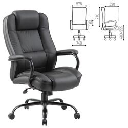 BRABIX PREMIUM "Heavy Duty HD-002" armchair, 200 kg, eco-cog