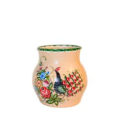 Vase "Miracle" clay painted