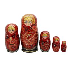 Матрешка "Жар-птица" 5 кукол