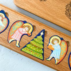 Zartoy / Set of Christmas tree decorations "Angels"