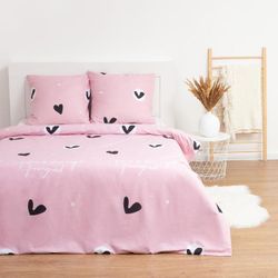 Этель / Biancheria da letto euro Copripiumino Romance 200x217 cm + federa 70x70 cm-2 pezzi