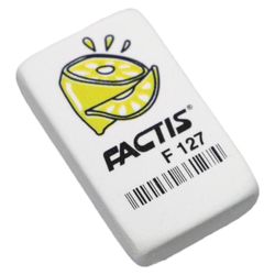 Eraser FACTIS F 127 (Spain), 40х24х10 mm, assorted, rectangle, soft, synthetic rubber