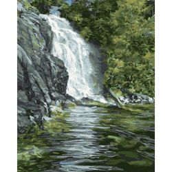 Опт-картина / Tranh theo số 40x50 Thác nước