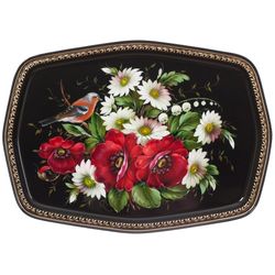 Жостово / Articulated Zhostovo tray 45x32 cm