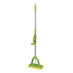 ЛЮБАША / LYUBASHA / Cây lau nhà tự vắt, cơ chế bướm, vòi phun bọt biển / sợi nhỏ 26 cm, tay cầm dạng ống lồng 130 cm