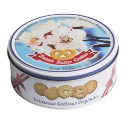 BISQUINI / Danish Cookies "Butter Cookies", assorted, butter, in an iron can, 150 g