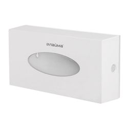 ЛАЙМА / Tabletop / wall-mounted cosmetic tissue dispenser, plastic, white