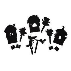 THEATER OF SHADOWS OF HARRY'S STORY / Play set "Three Little Pigs"