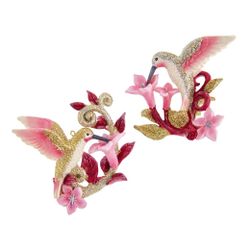 Kurts Adler / Arbre de Noël jouet "Colibri sur une brindille dorée", 9,5 cm