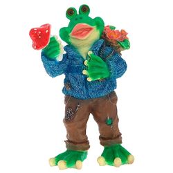 Ремеко / Ziergartenfigur "Frosch im Pullover" L37B24H58 cm