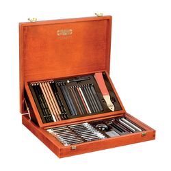 A set of art KOH-I-NOOR "Gioconda", 52 object, wooden box