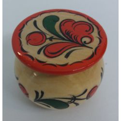 Беломорские узоры / Salt shaker wooden "Pyermogori painting" the height is 4 cm