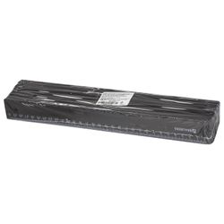 Ruler plastic 30 cm, BRAUBERG, opaque, black