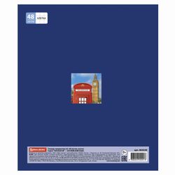 BRAUBERG / Notebook subject NAVIGATOR 48 sheets, selective varnish, ENGLISH, cage, tip / 10 pcs.
