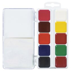 Paint watercolor ONLANDIA "JOLLY BEE" honey, 10 colors, CLASSIC, plastic
