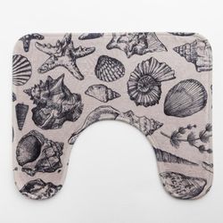 Этель / Bath mat "Marine life", 50x40 cm, velor