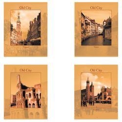 STAFF / Notebook A5, 96 sheets, cage, offset No. 2 ECONOMY, cardboard cover, "CITIES" / 20 pcs.