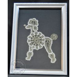 Елецкие кружева / Elets lace / Decorative lace panel "Poodle"
