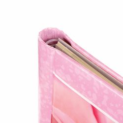 Photo album BRAUBERG for 10 magnetic sheets, 23х28 cm, "memory", pink