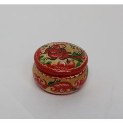 Беломорские узоры / The box is wooden "Boretskaya painting" 6 cm