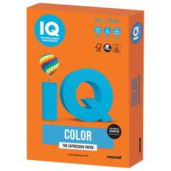 IQ COLOR / A4 paper, 80 g / m2, 100 sheets, intensive, orange
