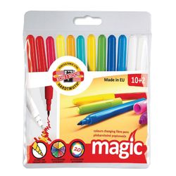 Pens KOH-I-NOOR "Magic" 12 PCs., 10 colors + 2 repaint, washable, plastic packaging, suspension