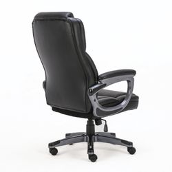 BRABIX PREMIUM "Favorite EX-577" office chair, spring unit, recycled leather, black